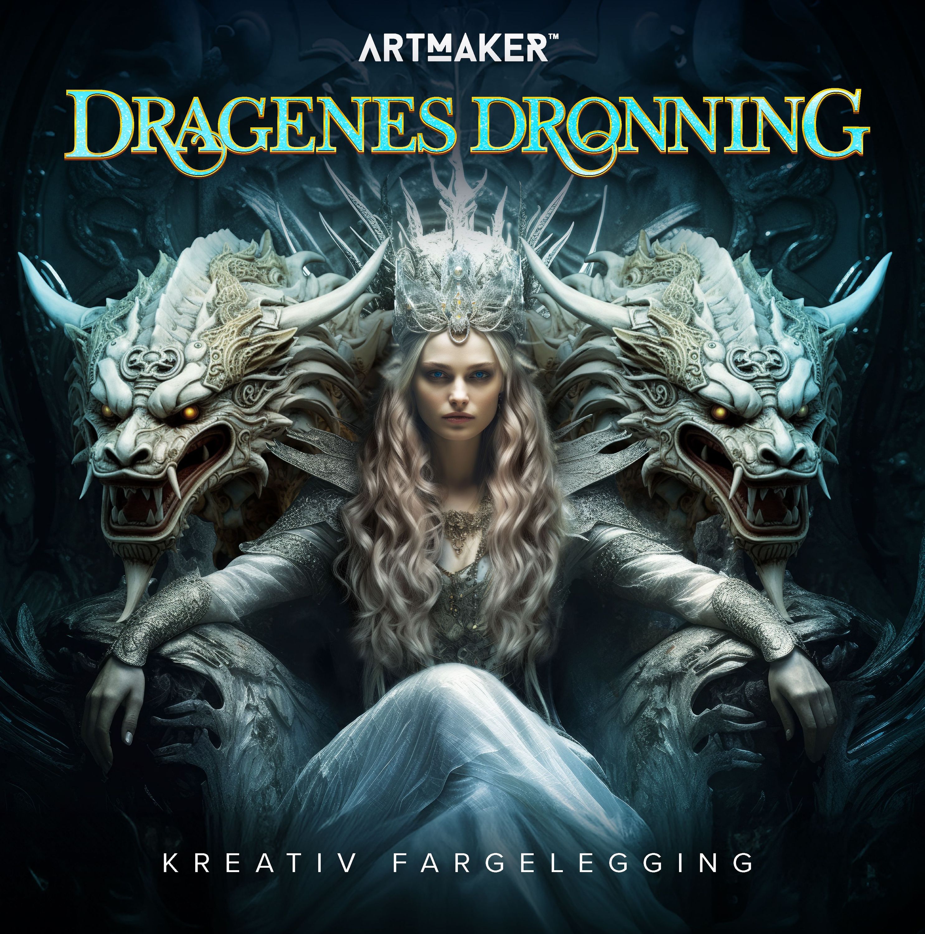 Dragenes dronning : kreativ fargelegging