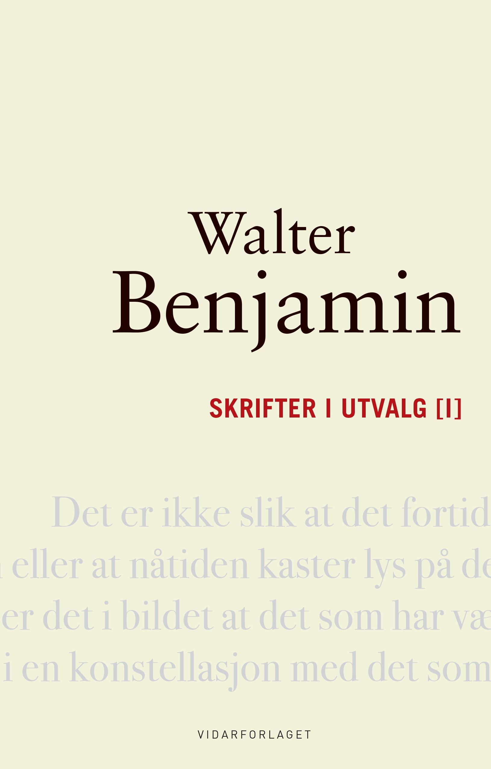 Skrifter i utvalg. I