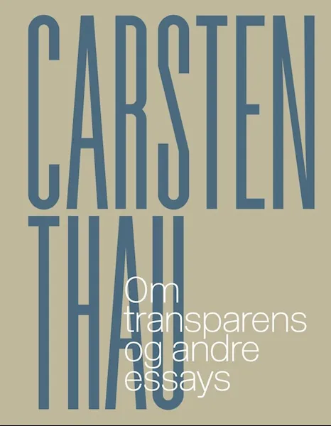 Forsidebilde av Om transparens og andre essays