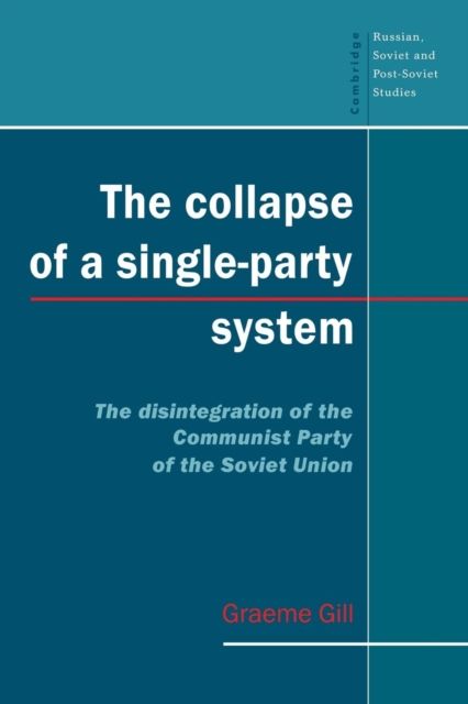 The Collapse of a Single-Party System : The Disintegration of the Communist Party of the Soviet Union