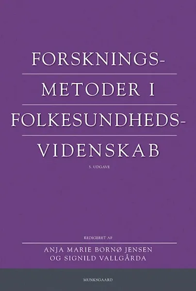 Forsidebilde av Forskningsmetoder i folkesundhedsvidenskab