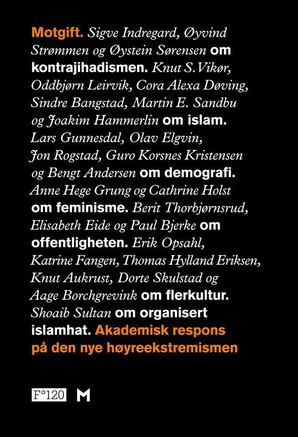 Motgift : akademisk respons på den nye høyreekstremismen