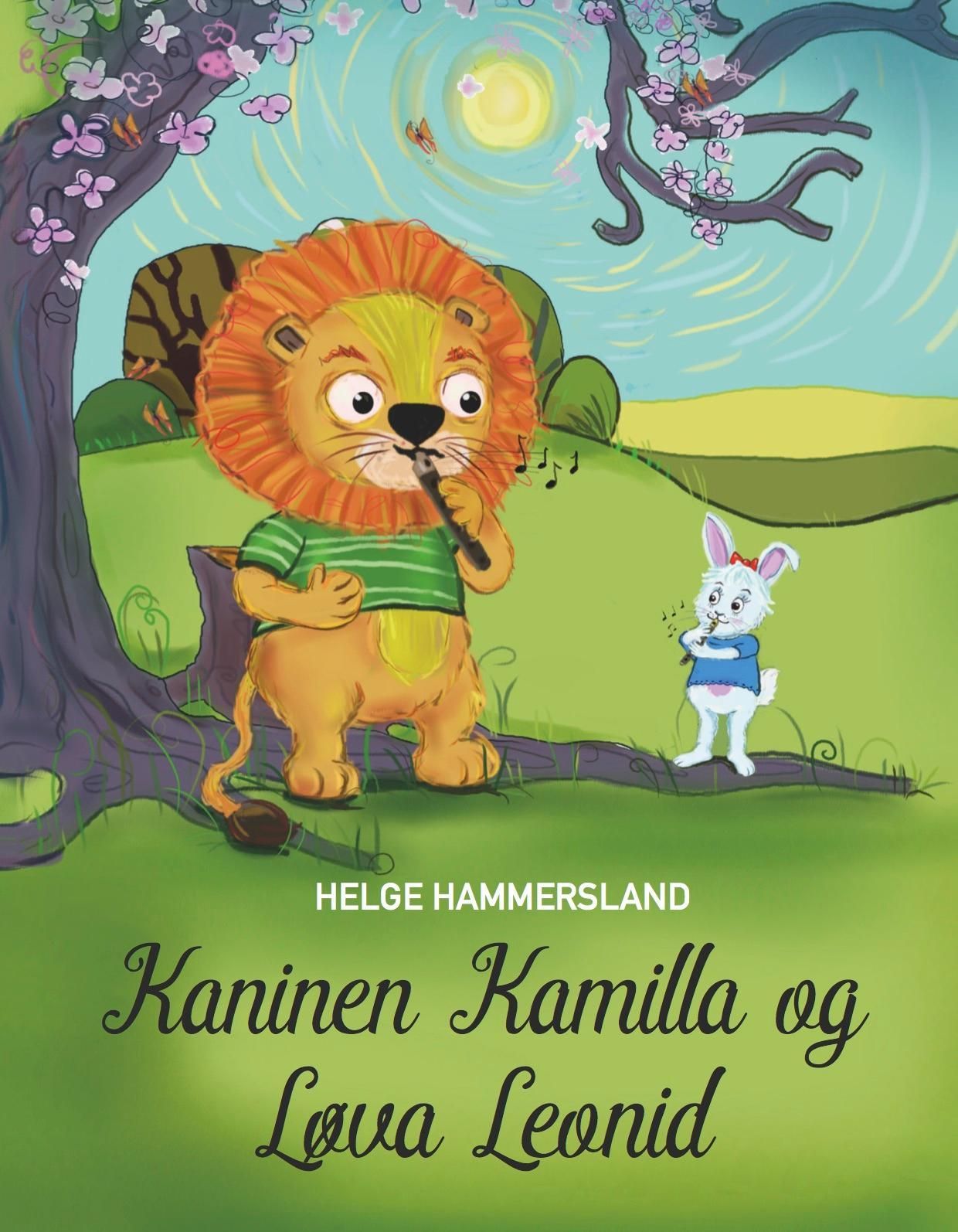 Kaninen Kamilla og løva Leonid : løver lever ikkje i skogen, dei lever på savannene. Ikkje et dei gulrøter eller spelar fotball heller. Men i denne fortellinga kan det meste gå an