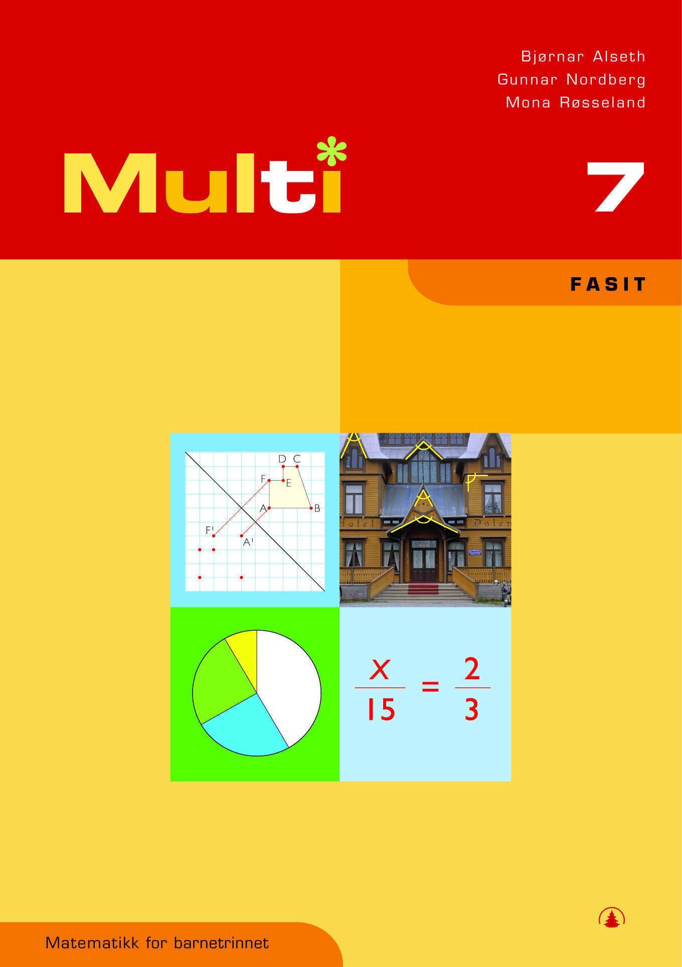 Multi 7 : matematikk for barnetrinnet. Fasit