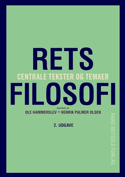 Forsidebilde av Retsfilosofi