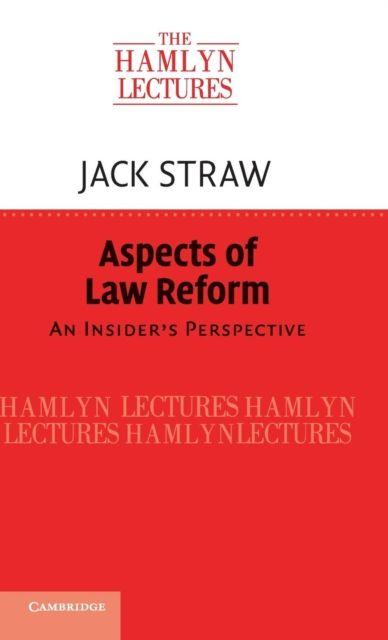 Aspects of Law Reform : An Insider's Perspective