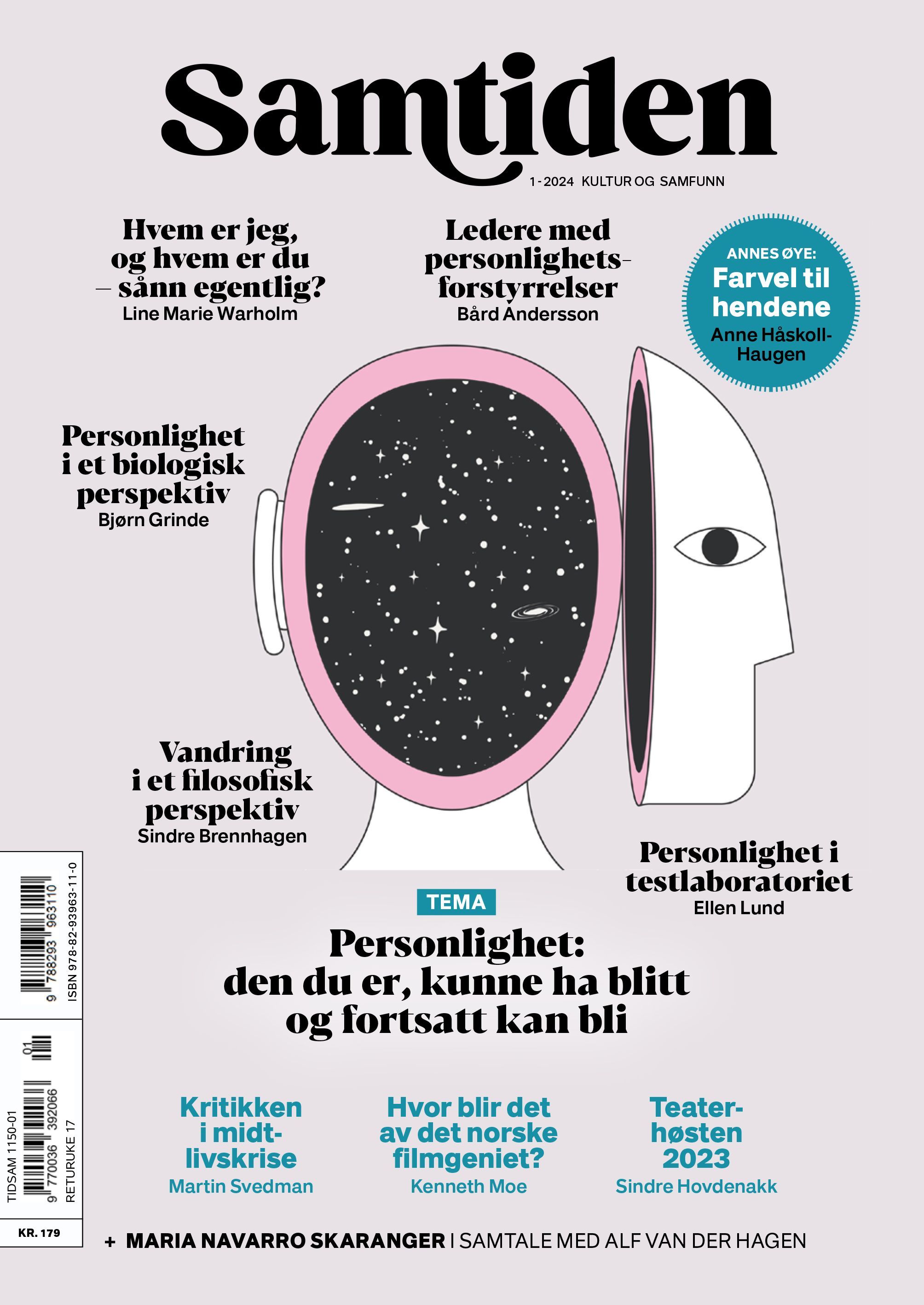 Samtiden : kultur og samfunn. 1-2024. Personlighet: den du er, kunne ha blitt og fortsatt kan bli