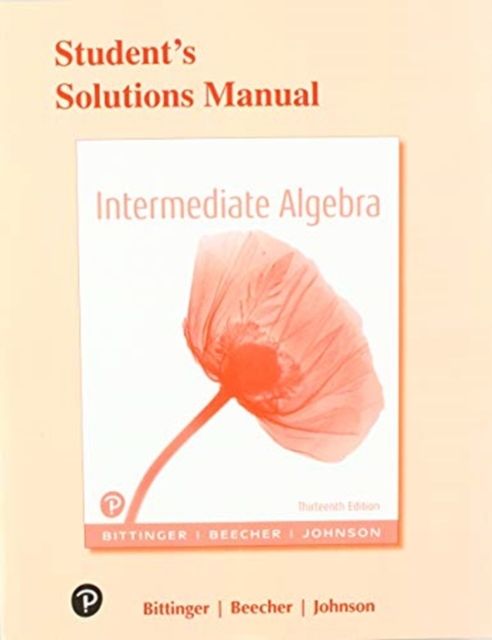 Forsidebilde av Student Solutions Manual for Intermediate Algebra