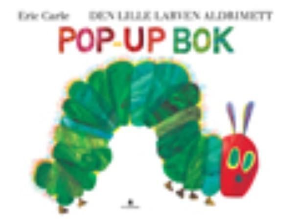 Den lille larven Aldrimett : pop-up bok