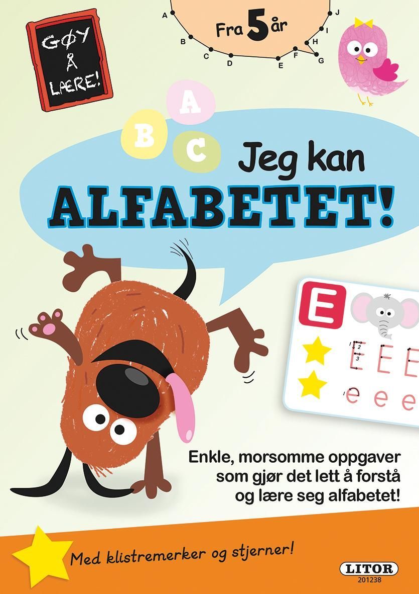 Forsidebilde av Jeg kan alfabetet : enkle, morsomme oppgaver som gjør det lett å forstå og lære seg alfabetet!