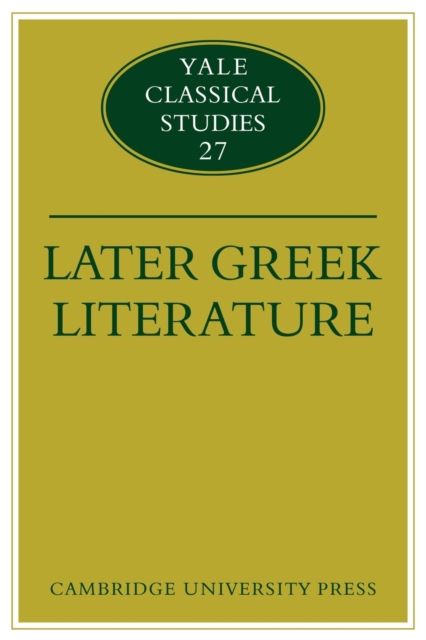 Later Greek Literature