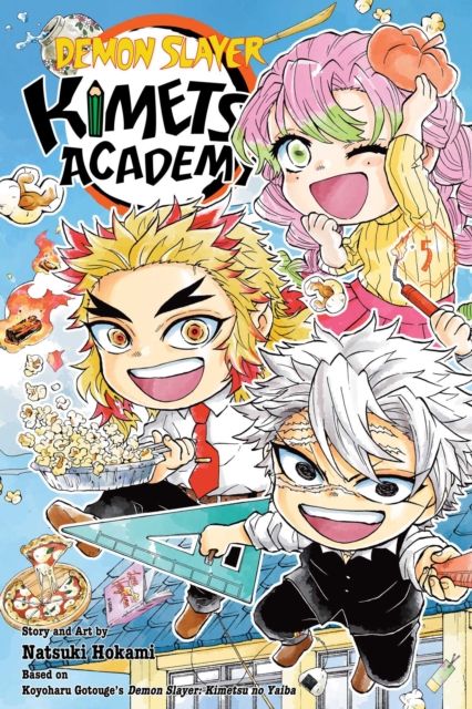 Forsidebilde av Demon Slayer: Kimetsu Academy. Fire warning! Also, save the dojo!