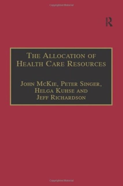 The Allocation of Health Care Resources : An Ethical Evaluation of the 'QALY' Approach