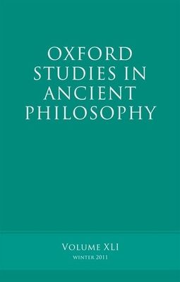 Oxford Studies in Ancient Philosophy, Volume 41