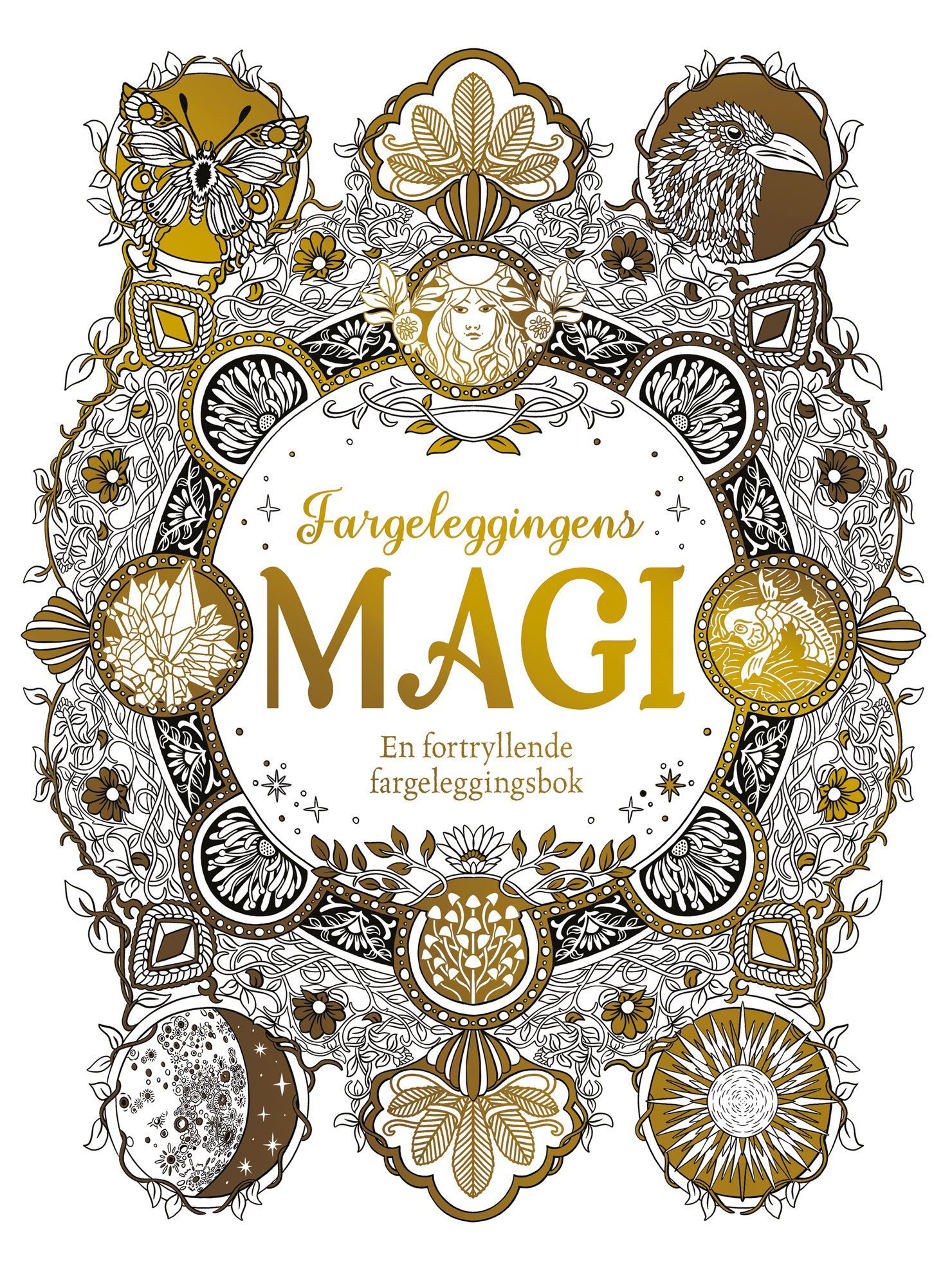 Fargeleggingens magi : en fortryllende fargeleggingsbok