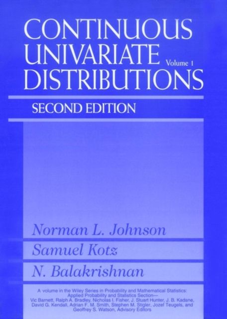 Forsidebilde av Continuous Univariate Distributions, Volume 1