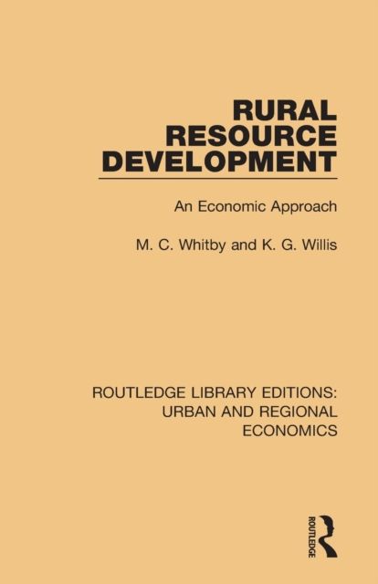 Rural Resource Development : An Economic Approach