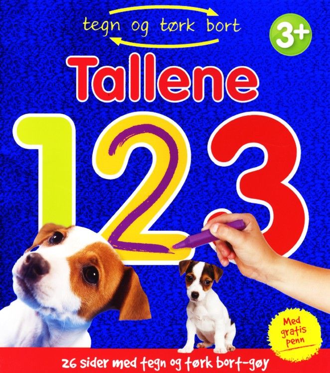 Tallene 123 : 26 sider med tegn og tørk bort-gøy