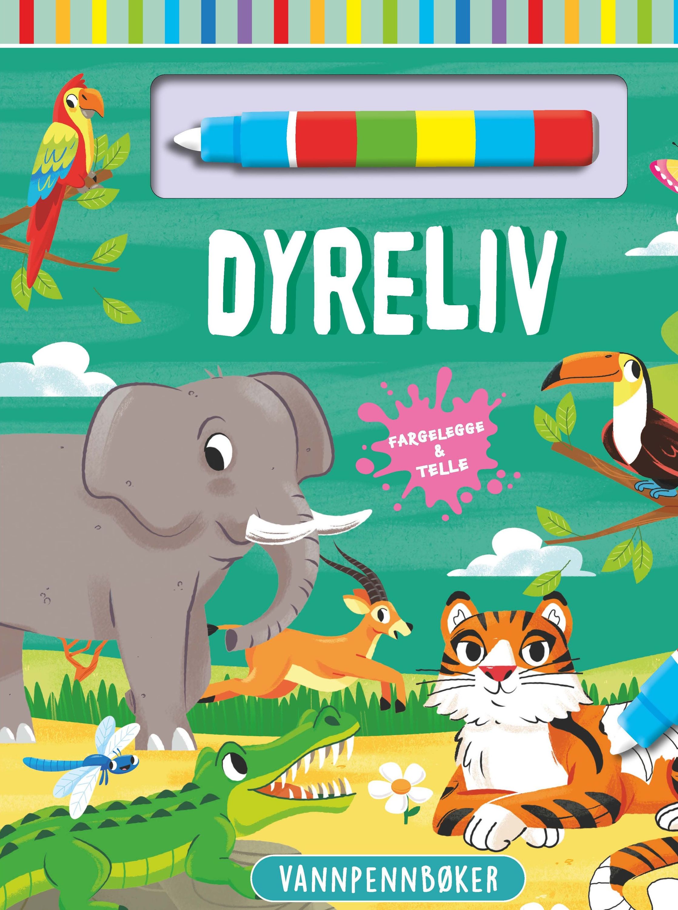 Dyreliv : fargelegge & telle