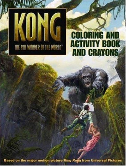 King Kong Coloring and Activity Book and Crayons