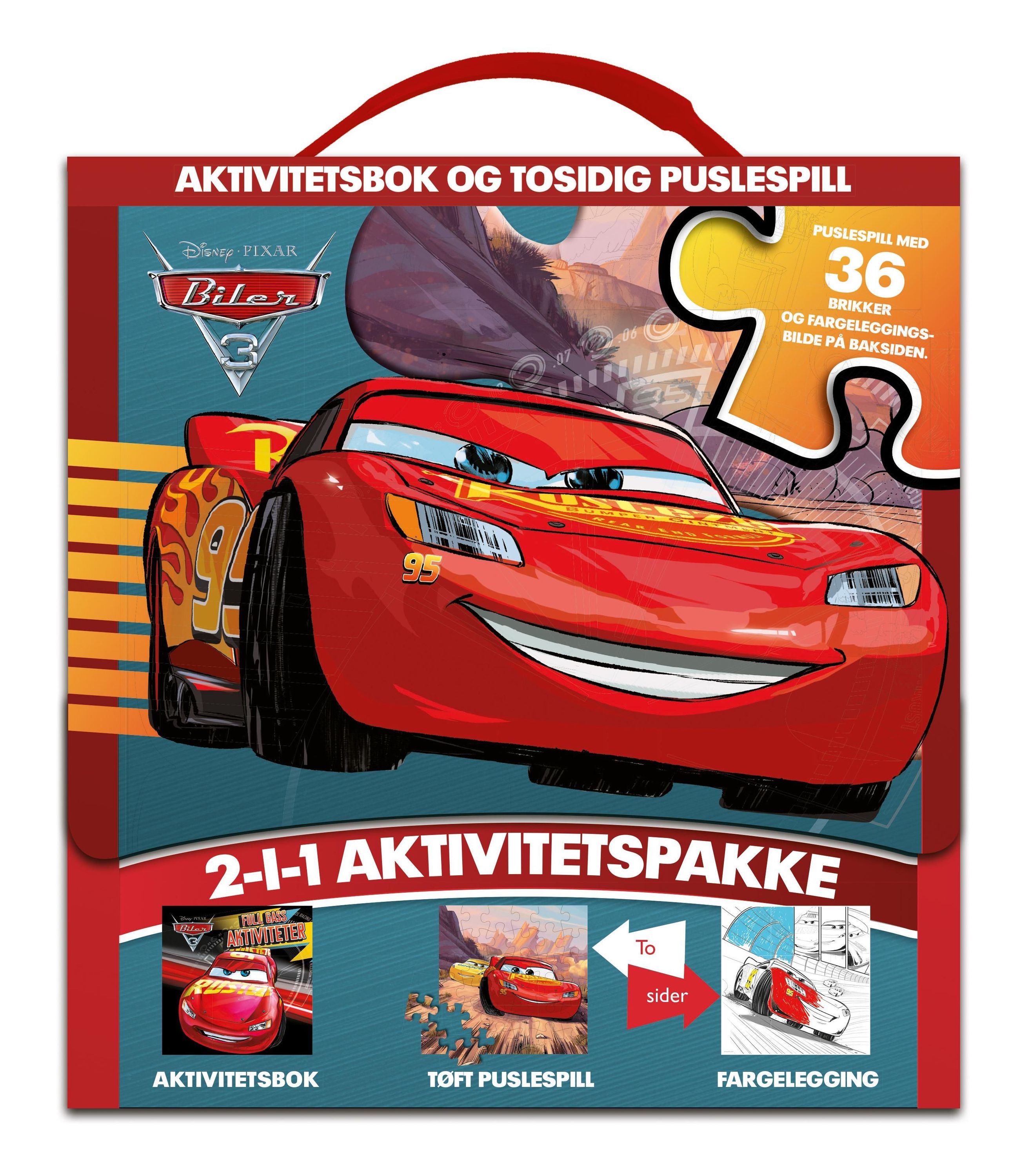 Biler 3 : aktivitetsbok og tosidig puslespill