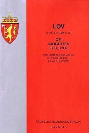 Lov om sjøfarten (sjøloven) av 24. juni 1994 nr. 39 : med endringer, sist ved lov av 7. april 2006 nr. 9 (i kraft 1. juli 2006)