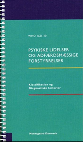 psykisk lidelser og adfærdsmæssige forstyrrelser