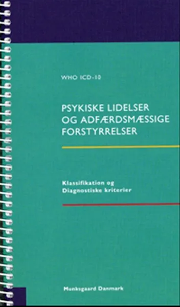 Forsidebilde av psykisk lidelser og adfærdsmæssige forstyrrelser