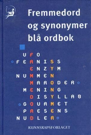 Fremmedord og synonymer blå ordbok