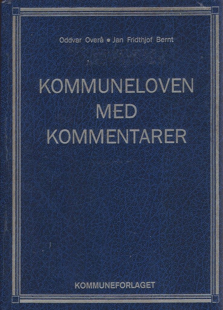 Kommuneloven med kommentarer