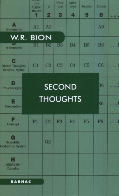 Forsidebilde av Second Thoughts : Selected Papers on Psychoanalysis