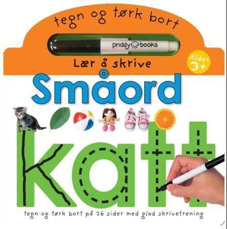 Småord : lær å skrive : tegn og tørk bort