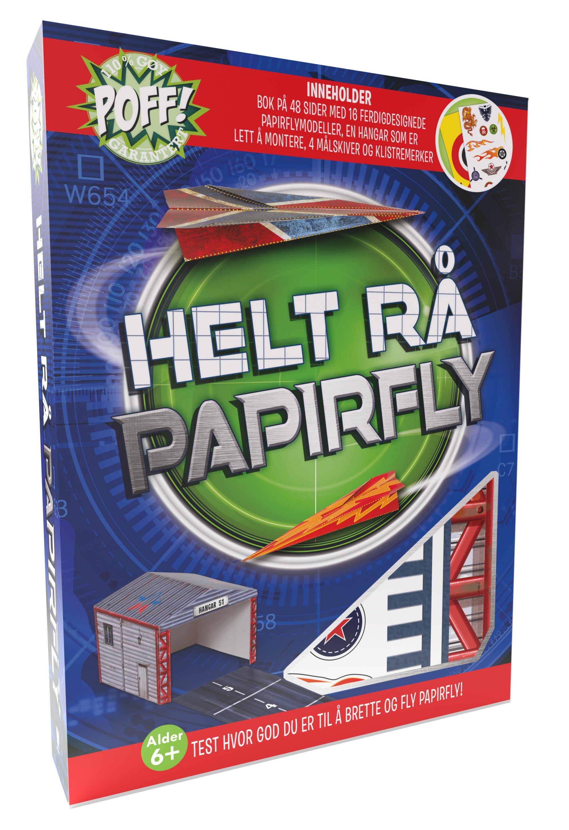 Helt rå papirfly
