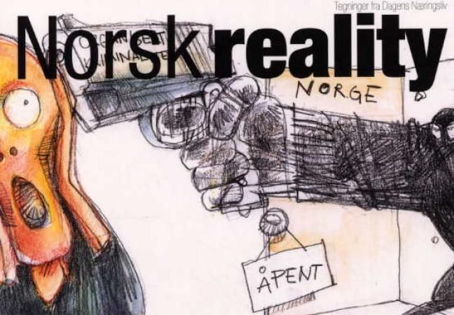 Forsidebilde av Norsk reality : tegninger fra Dagens Næringsliv
