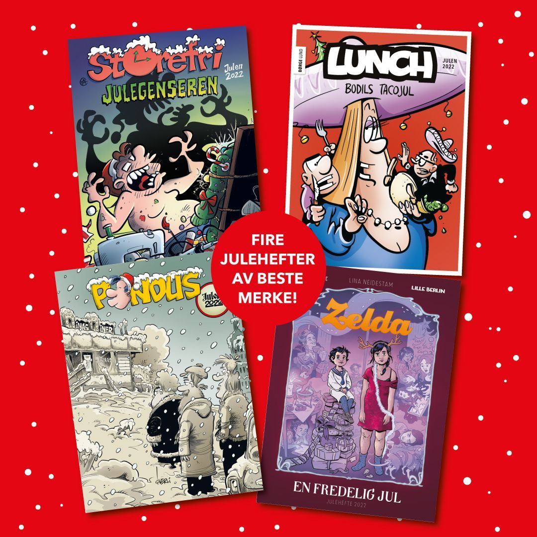 Forsidebilde av Julehefter 4-pack : Pondus, Zelda, Storefri, Lunch