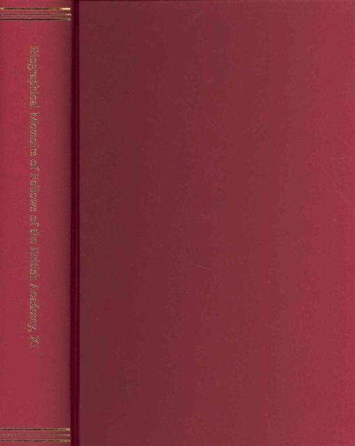 Biographical Memoirs of Fellows of the British Academy, XI