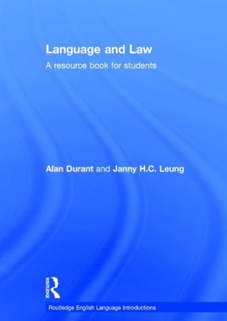 Language and Law : A resource book for students