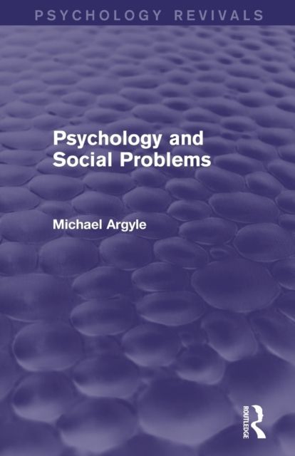 Psychology and Social Problems (Psychology Revivals)