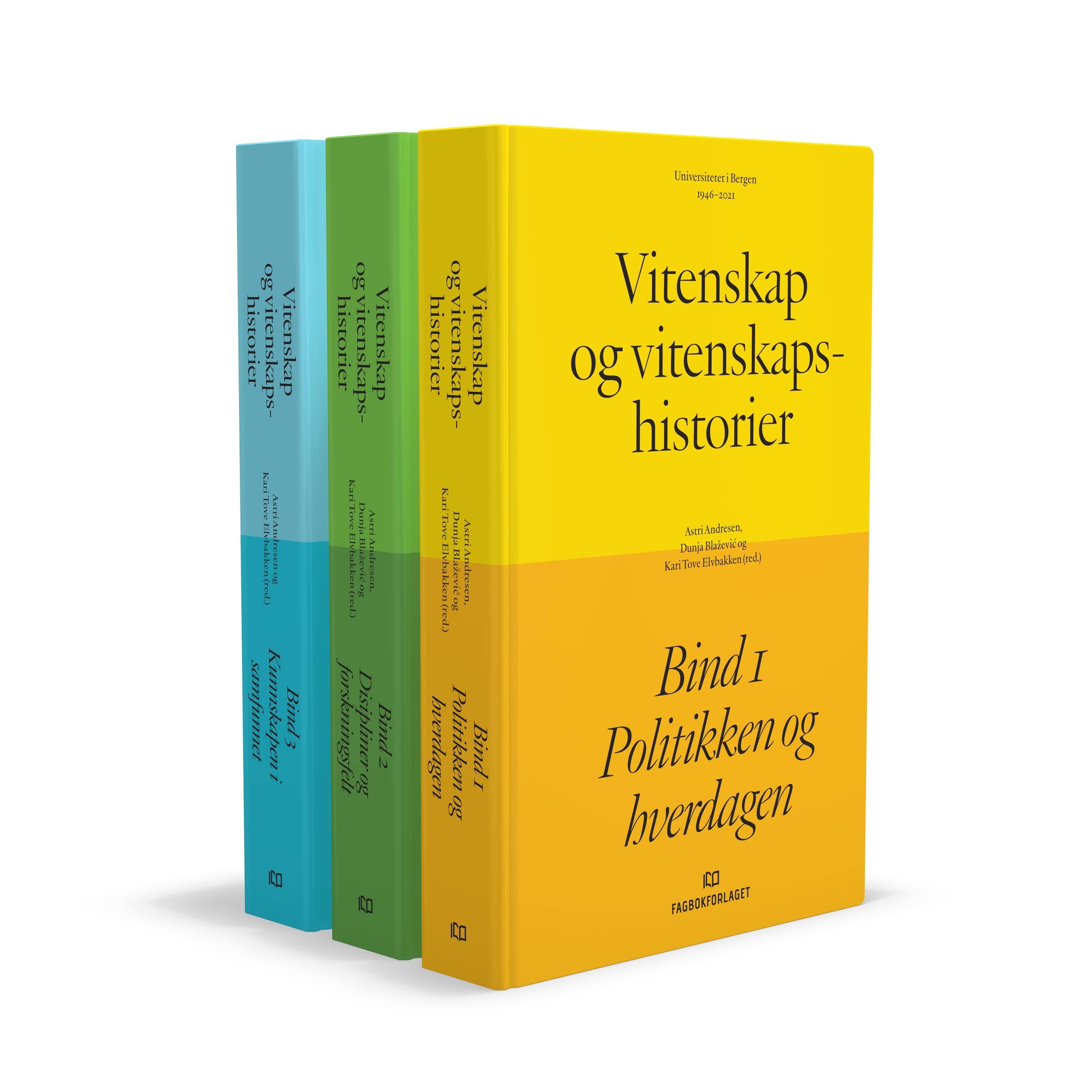 Vitenskap og vitenskapshistorier : Universitetet i Bergen 1946-2021. Bind 1-3