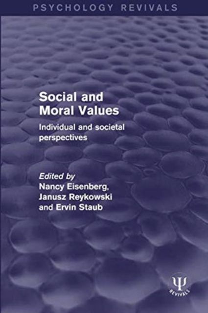 Social and Moral Values : Individual and Societal Perspectives