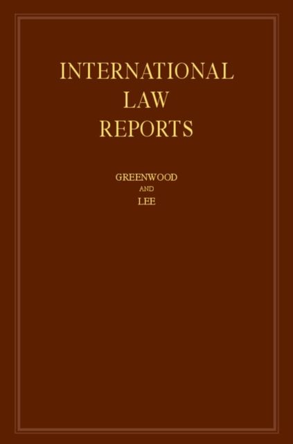 Forsidebilde av International Law Reports: Volume 172