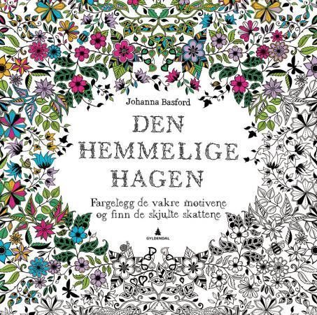 Den hemmelige hagen : fargelegg de vakre motivene og finn de skjulte skattene