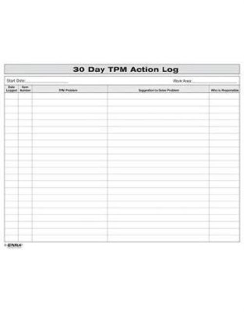 30 Day TPM Action Log