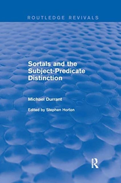 Sortals and the Subject-predicate Distinction (2001)