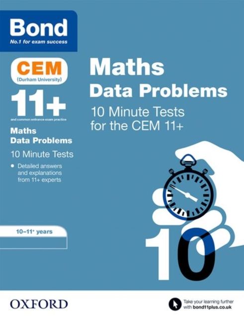 Bond 11+: CEM Maths Data 10 Minute Tests: Ready for the 2025 Cambridge Select Insight exam : 10-11 Years