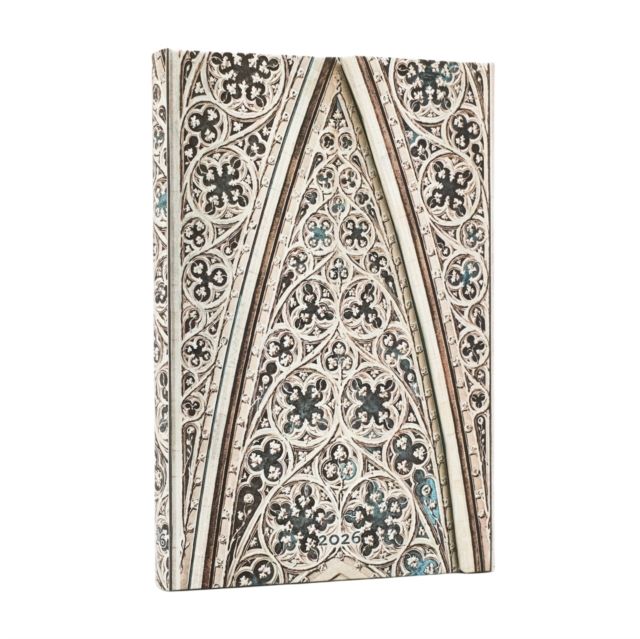 2026 Vault of the Milan Cathedral (Duomo di Milano) Mini 12-month Horizontal Hardcover Flexi Dayplanner 2026 (Wrap Closure)