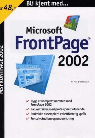 Bli kjent med FrontPage 2002