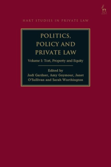 Politics, Policy and Private Law : Volume I: Tort, Property and Equity