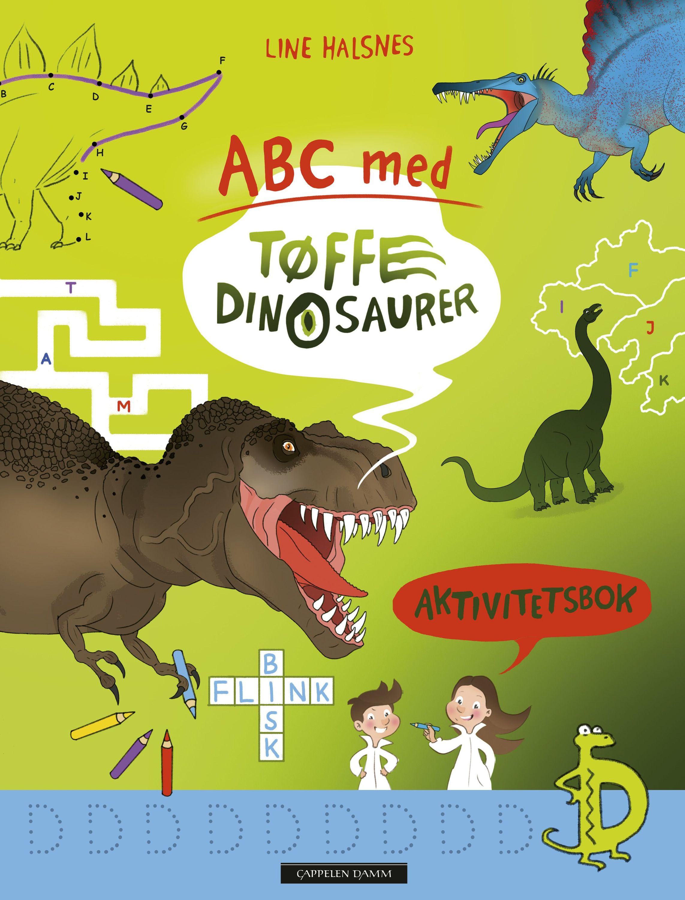 ABC med tøffe dinosaurer : aktivitetsbok