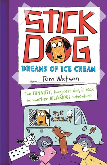 Stick dog dreams of ice cream